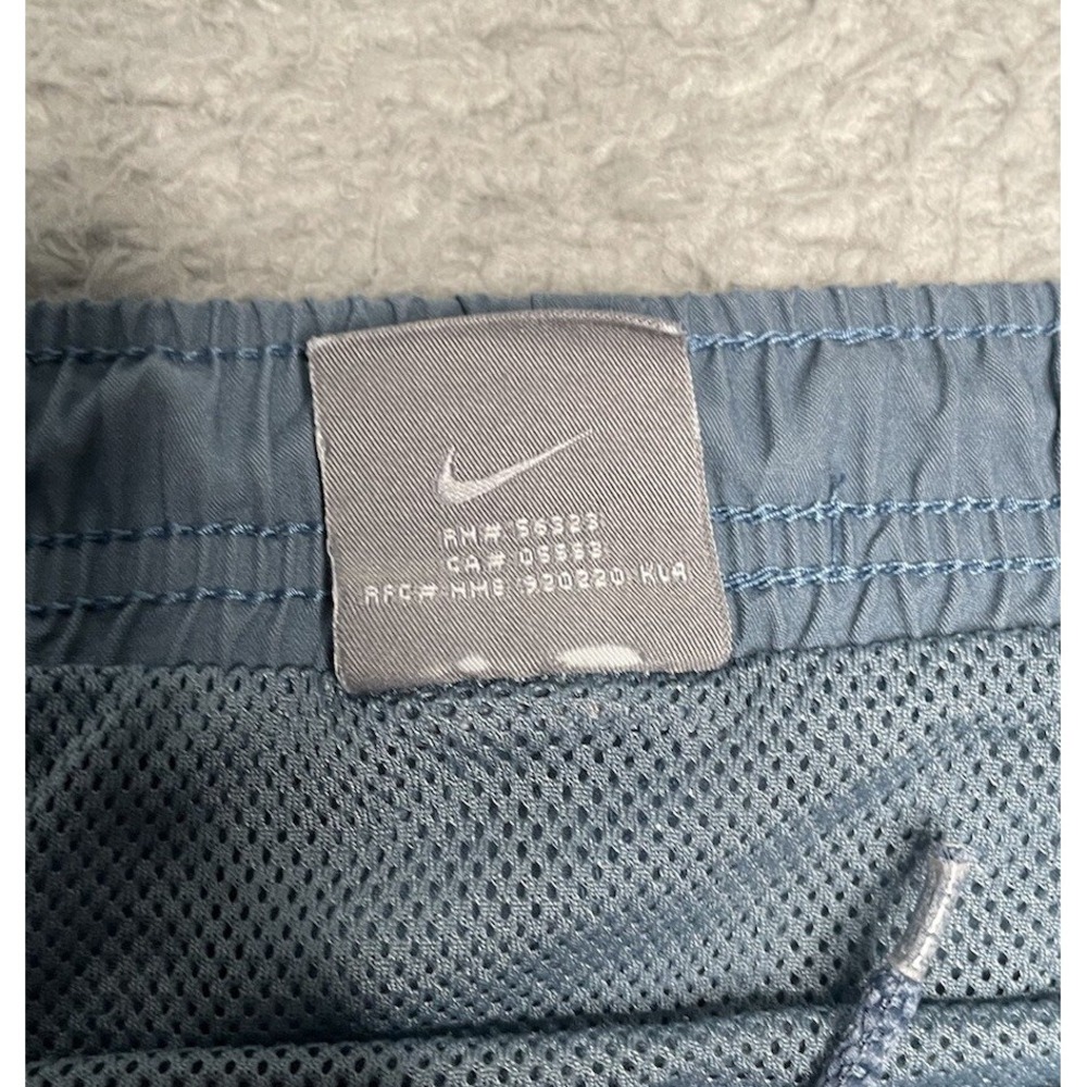Vintage Y2K Nike Cargo Swimming Trunk Shorts Mens Large Light Blue Corner Swoosh - Picture 4 of 10